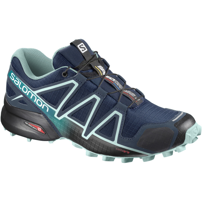 Zapatillas Trail Running Salomon Mujer Azul Marino - Salomon Argentina SPEEDCROSS 4 W ,834190-ZUY